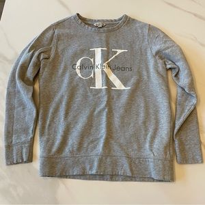 Calvin Klein Jeans - Gray Crewneck Sweatshirt - Size XS